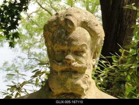 Bust of Hungarian Painter Munkácsy Mihály-stock-foto