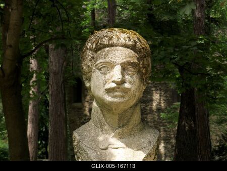 Bust of Hungarian composer Bihari János-stock-foto