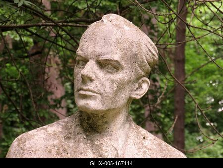 Bust of Hungarian composer Bartók Béla-stock-foto