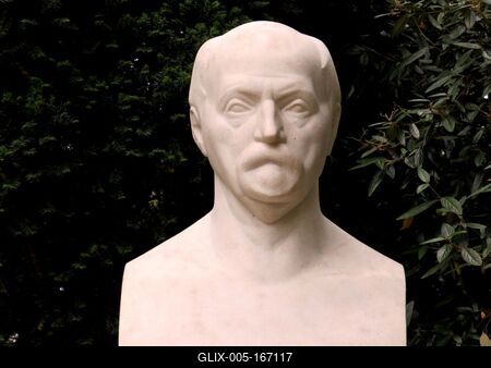 Bust of Hungarian sculptor, Medgyessy Ferenc-stock-foto