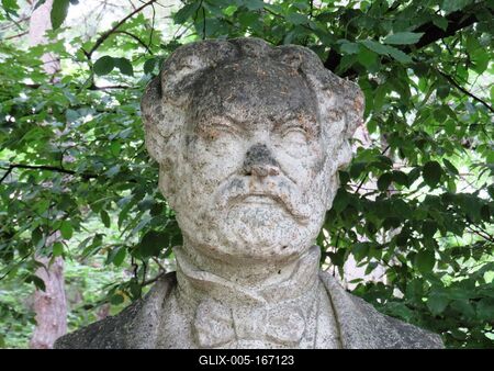 Bust of great Hungarian composer Erkel Ferenc-stock-foto