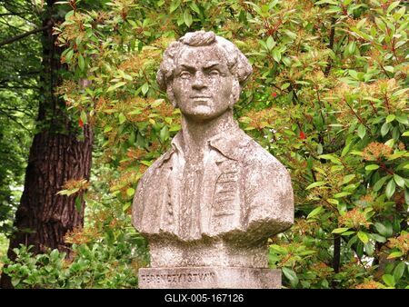 Bust of HUngarian sculptor Ferenczy István-stock-foto