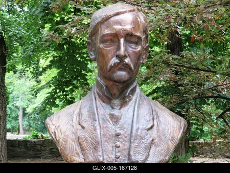 Bust of Ambrus Zoltán - Budapest-stock-foto