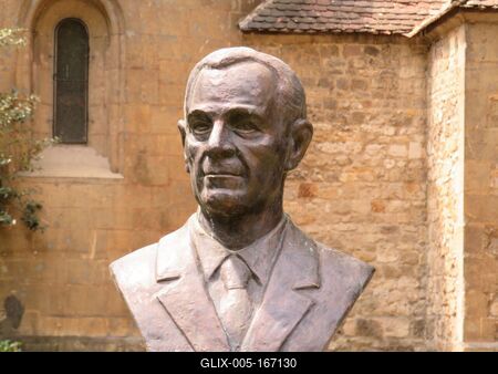 Bust of Transylvanian Hungarian writer and poet Wass Albert-stock-foto