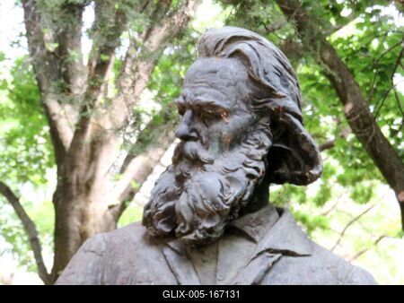 Bust of Hungarian painter Zichy Mihály-stock-foto
