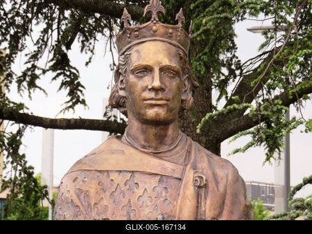 Bust of St. Imre - Veszprém-stock-foto