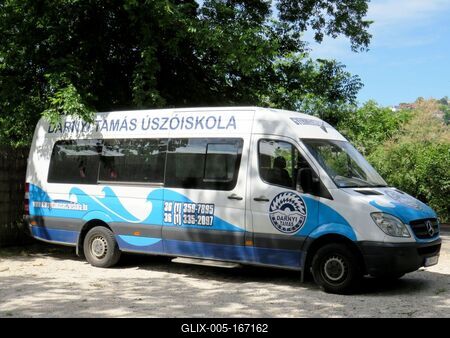 Children transport bus - Swimming sachool-stock-foto