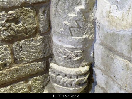 Roman colonnade - Hungary-stock-foto