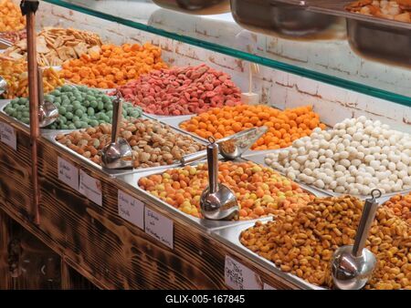 Seed vendor counter - Graz-stock-foto