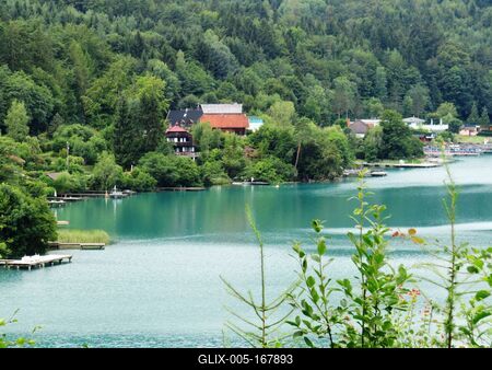Klopeiner Lake - Austria-stock-foto