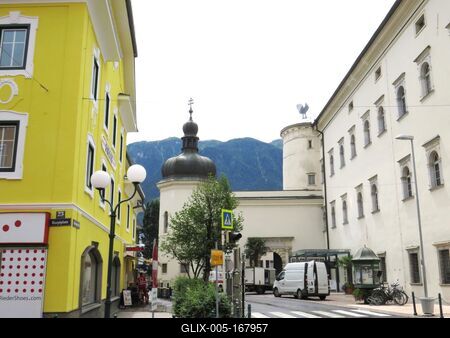 Spittal cityscape - Austria - Alps-stock-foto