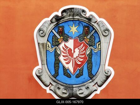 Coats of Arms - Spittal - Austria-stock-foto