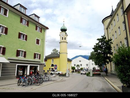St. Anthony of Padua Church - Lienz - Austria-stock-foto