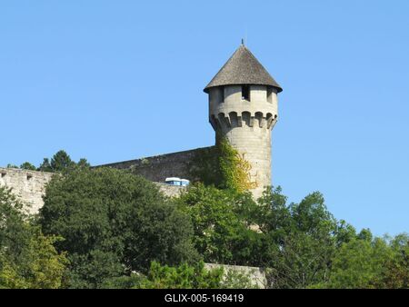 Mace tower - Cstle of Buda - Budapest - 15th Centrury-stock-foto