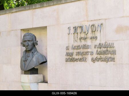 Joseph Haydn bust - Budapest - Music composer-stock-foto