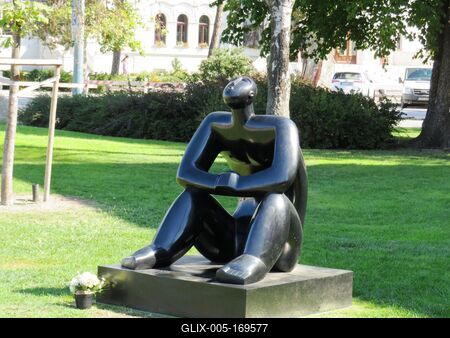 Star Watcher statue - Budapest-stock-foto