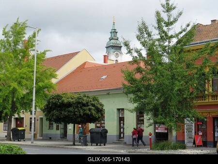 Mosonmagyaróvár - Cityscape-stock-foto
