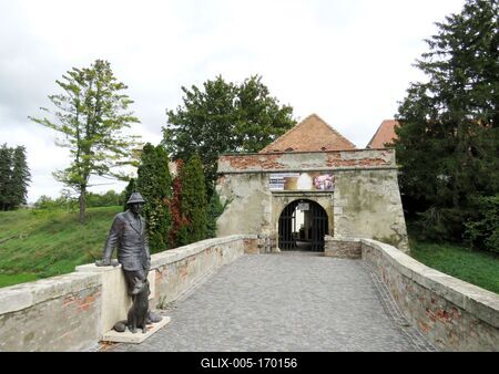 Fortress Castle - Mosonmagyaróvár - Hungary-stock-foto