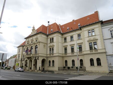 City Hall - Mosoönmagyaróvár-stock-foto