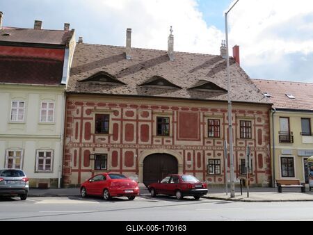 Medieval  residential House - Mosonmagyaróvár-stock-foto