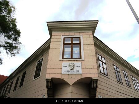 Kossuth Loggia - Mosonmagyaróvár - 1848 - Revolution-stock-foto