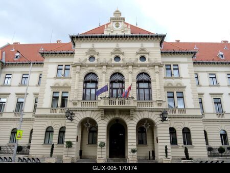 Mosonmagyaróvár - City Hall-stock-foto