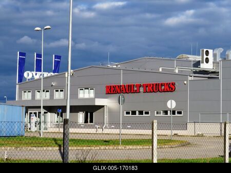 Renault Trucks - Lébény - Hungary-stock-foto