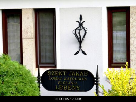 Roman Catholic Parish in Lébény - Hungary-stock-foto