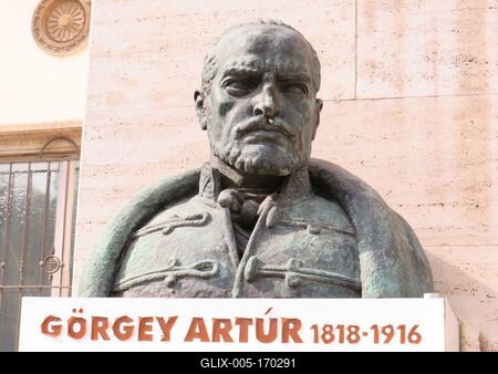 Bust of general Görgey Artúr - Hungarian Revolution 1848-stock-foto