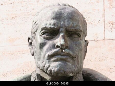 Bust of general Görgey Artúr - Hungarian Revolution 1848-stock-foto