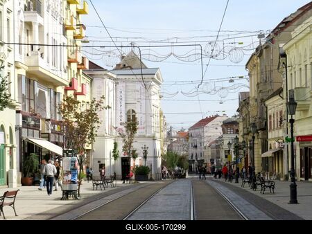 Miskolc - Downtown - Hungary-stock-foto