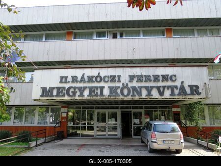 Library - Miskolc - Hungary-stock-foto