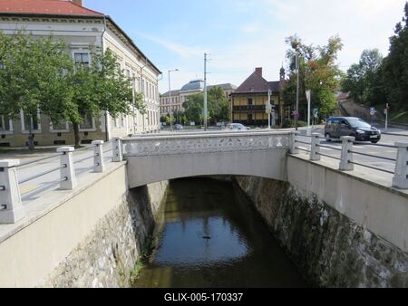 Miskolc - Szinva Stream - Hungary-stock-foto