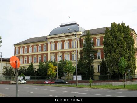 Reformed Gramma School - Miskolc - Hungary-stock-foto