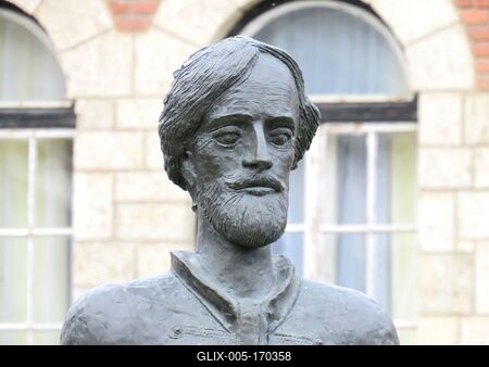 Statue of Composer Egressy Béni - Miskolc - Hungary-stock-foto