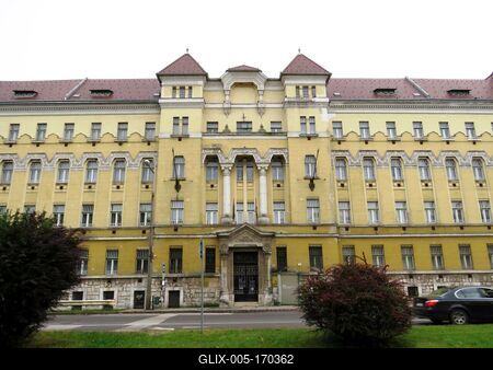 Miskolc - National Archive - Courthouse-stock-foto