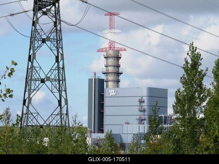 Power Plant Uniper - Günyű - Hungary-stock-foto