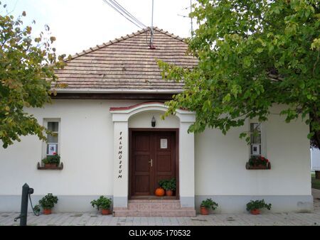 Vilage Museum - Lipót - Hungary-stock-foto