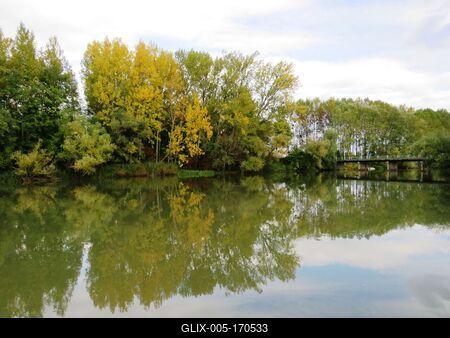 Duna Branch at Mecsér - Hungary - Nature-stock-foto