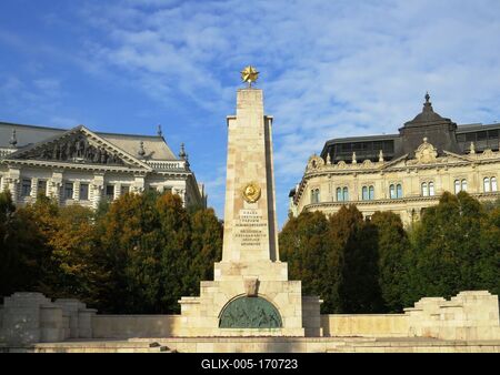 Monument of Liberation - Budapest - Nazi occupation-stock-foto