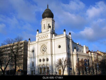 House of Science and Technology - Synagogue - Kecskemét-stock-foto