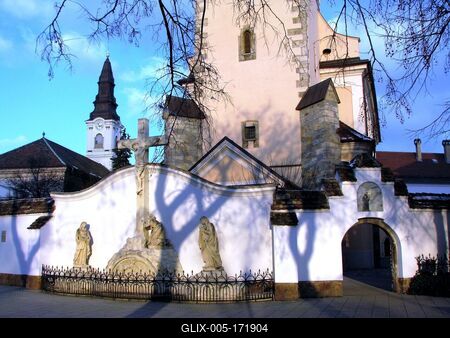 Franciscan Church - Kecskemét - reformed Church-stock-foto