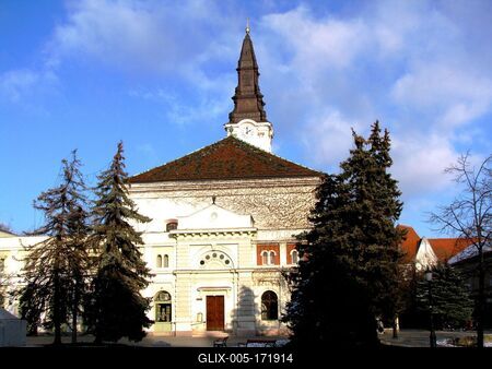 Kecskemét - Reformed Church (1683)-stock-foto