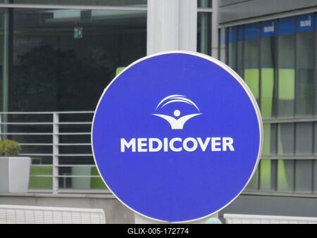 Medicover emblem - Budapest - Health Insurance-stock-foto