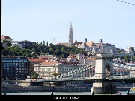 Budapest - Panoráma - Budai várhegy-stock-foto