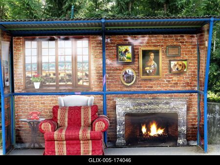 Bus Stop - Rare flight - Curiosity - Budapest-stock-foto