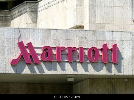 Hotel Marriott - Name - Budapest-stock-foto