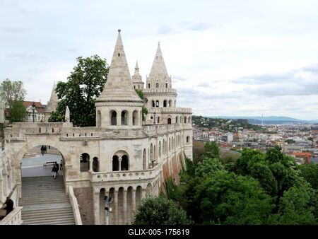Fischerman's Bastion - Budapest - Buda Hills-stock-foto