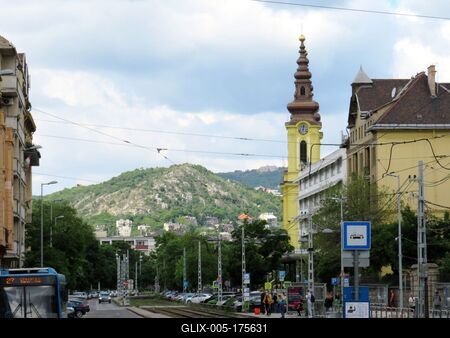 Buda view - Budapest - Villányi street - Sas hill-stock-foto