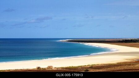 Africa longest continuous sanbdy beach - Santa Monica-stock-foto